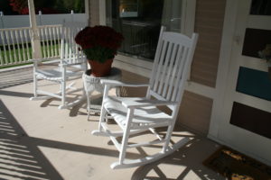 Porch, craft retreat home